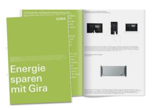 Die Broschüre »Energiesparen mit Gira«