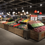 Supermarkt mit 3D-gedruckten Lampen