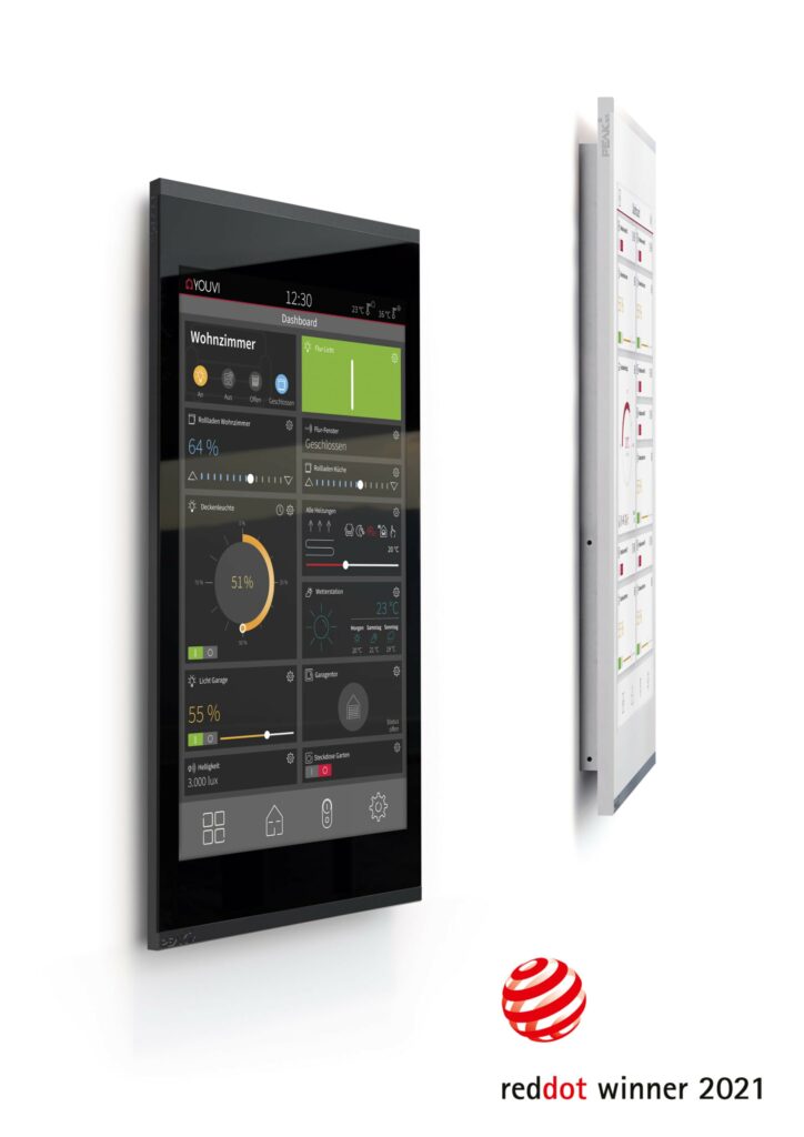 Zwei KNX-Touch-Panel