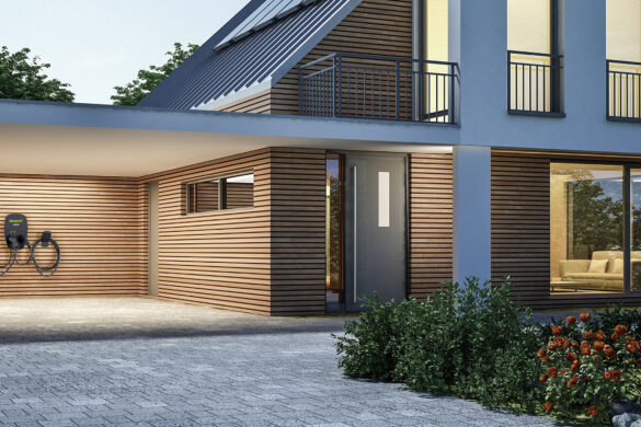 Haus mit Garage und Ladestation