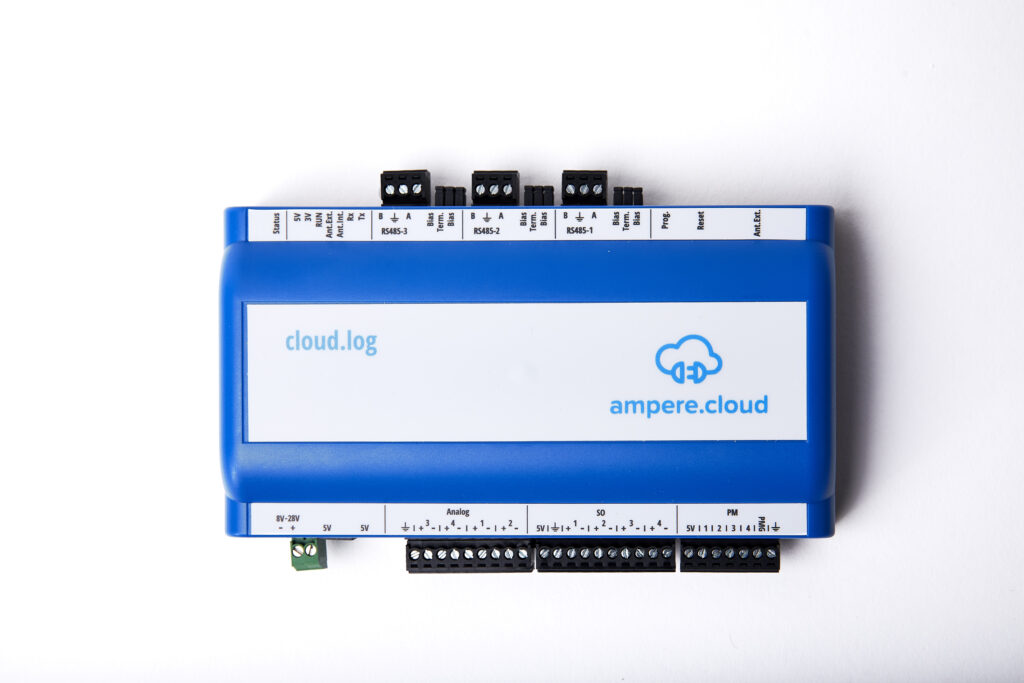 Datalogger cloud.log von ampere.cloud 