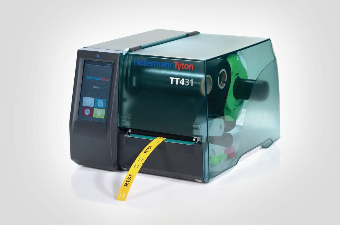 Der Thermotransferdrucker TT431 (Bild: HellermannTyton)