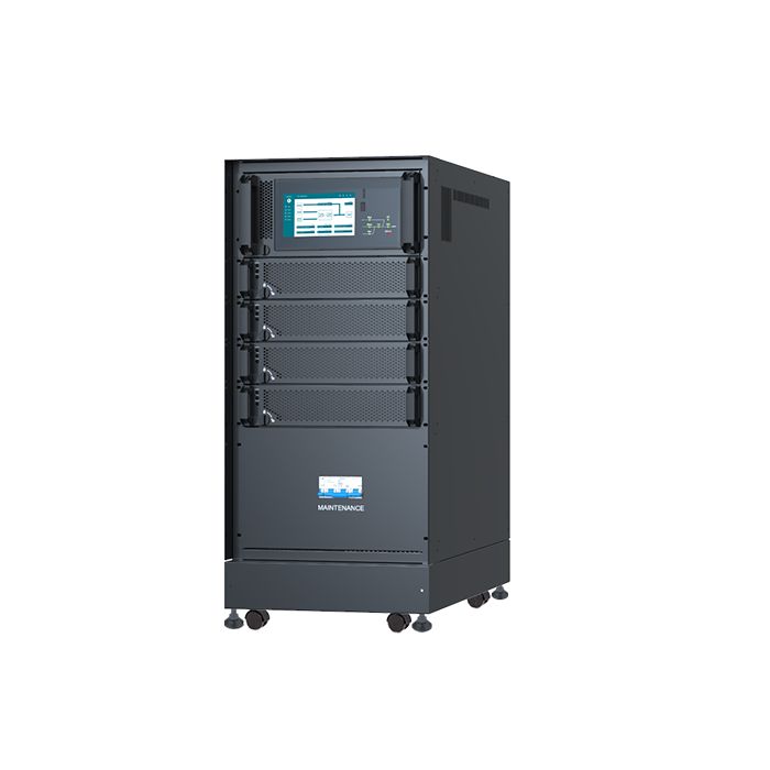 Modulare USV-Anlage EPS IT UPS Secure mit Hot-Swap-fähigen Modulen für maximale Ausfallsicherheit.
