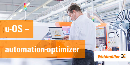 Visualisierung der Optimierungsmöglichkeiten für Automatisierungsprozesse mit u-os. Quelle: Weidmüller