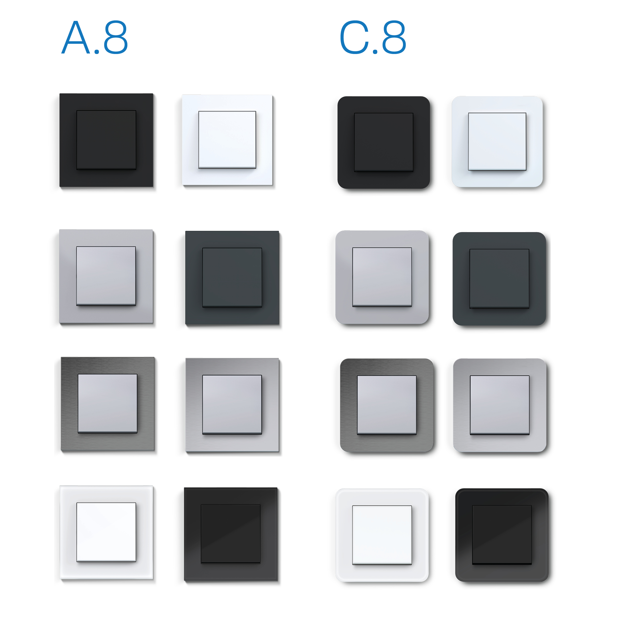 Hager Designlinien Mit 88mm Rahmen 21cm