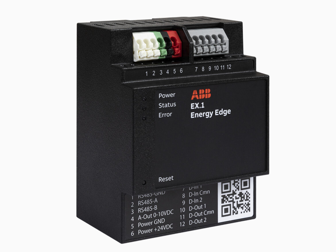 Das ABB Energy Edge EX.1 Gateway bildet die zentrale Steuerung des Smart EMS.