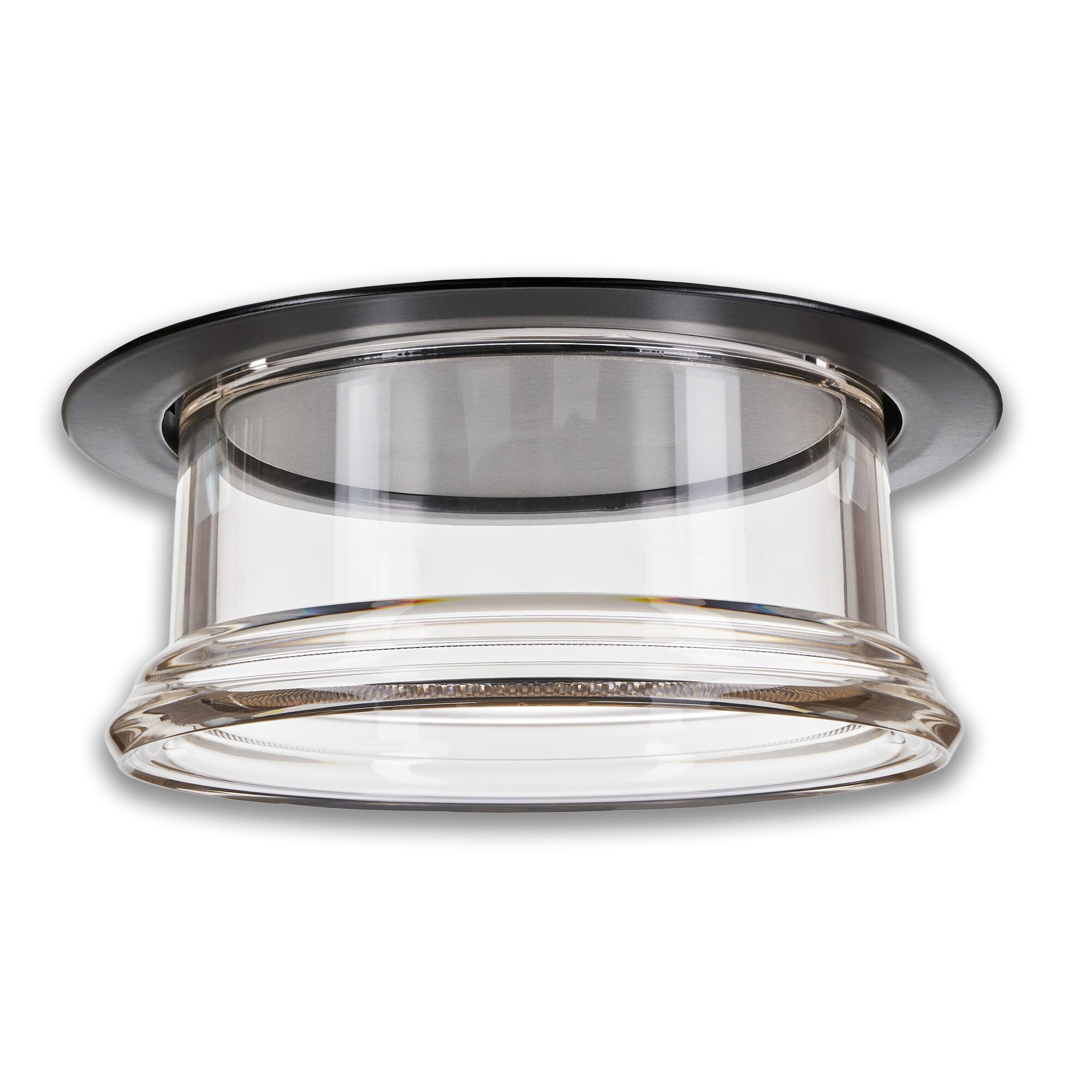 Concord Equinox Downlight mit markanter Glasoptik und Halo-Effekt.