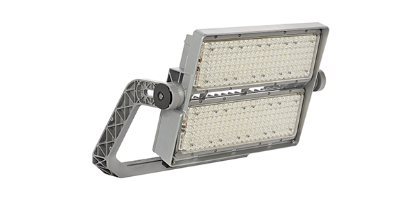 LED-Flutlichtstrahler OptiVision LED gen3.5 von Signify mit schwenkbarer Halterung und leistungsstarker LED-Bestückung.