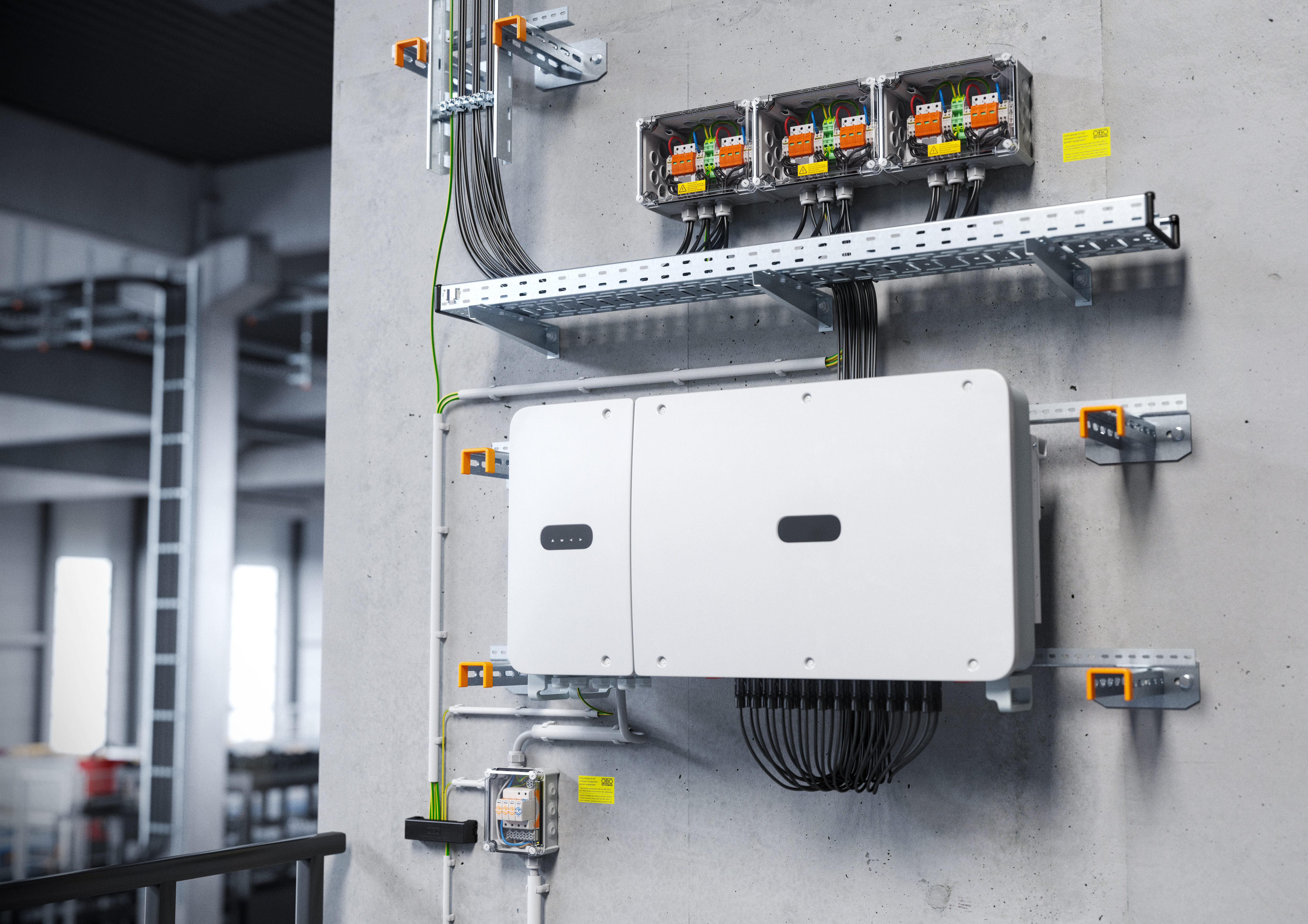 Obo Generatoranschlusskasten mit Überspannungsschutz für industrielle Photovoltaikanwendungen