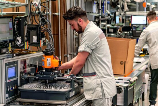 Fronius Produktion in Sattledt, Österreich.
