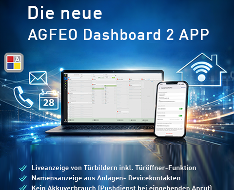Symbolbild: mobile Telefonie mit der AGFEO Dashboard 2 App